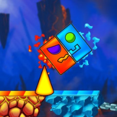 Fire and Water Geometry Dash
