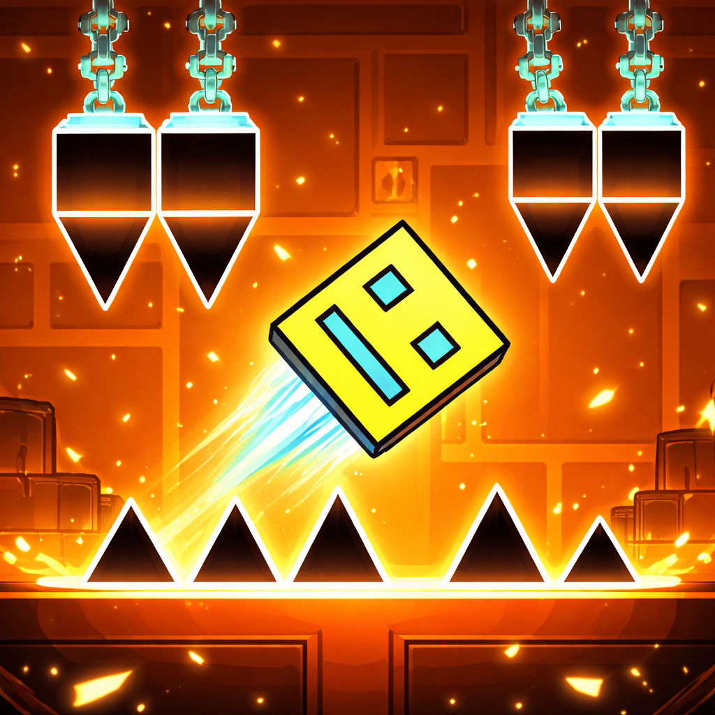 The challenges in Geometry Dash Just Keep Jumping